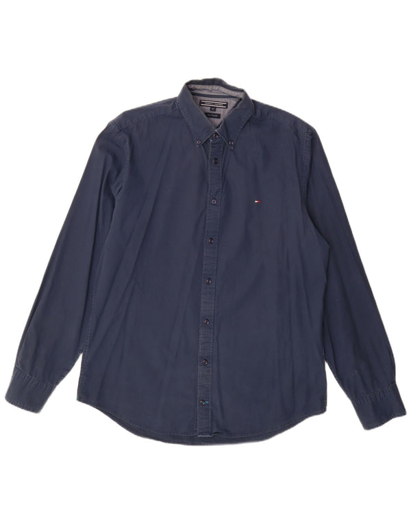 Camisa Tommy Hilfiger Hombre New York Fit Algodón Azul Marino Mediano
