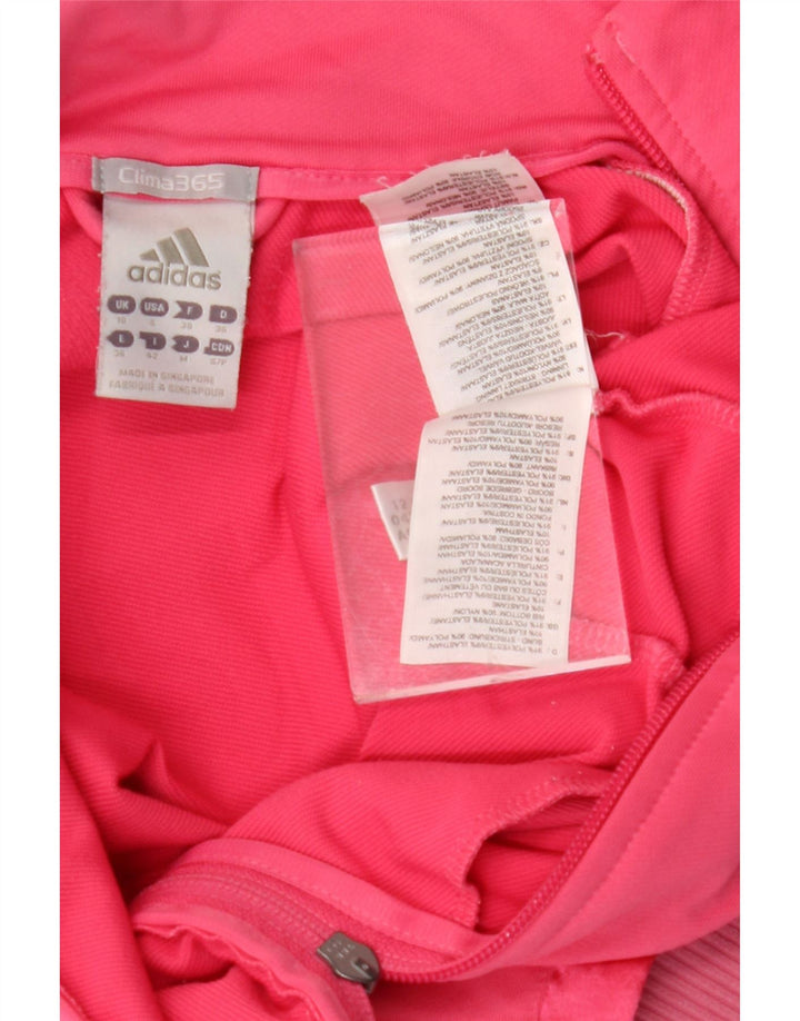 ADIDAS Mujer Clima 365 Graphic Chándal Top Chaqueta Reino Unido 10 Pequeño Rosa