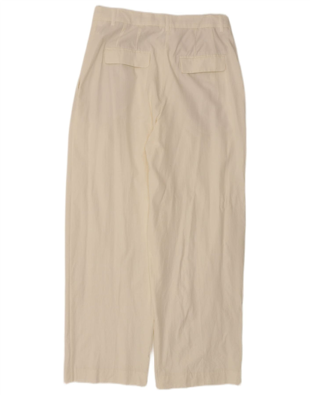 Zara Mujer Pantalón Chino Pegged Mediano W28 L29 Lyocell Blanco