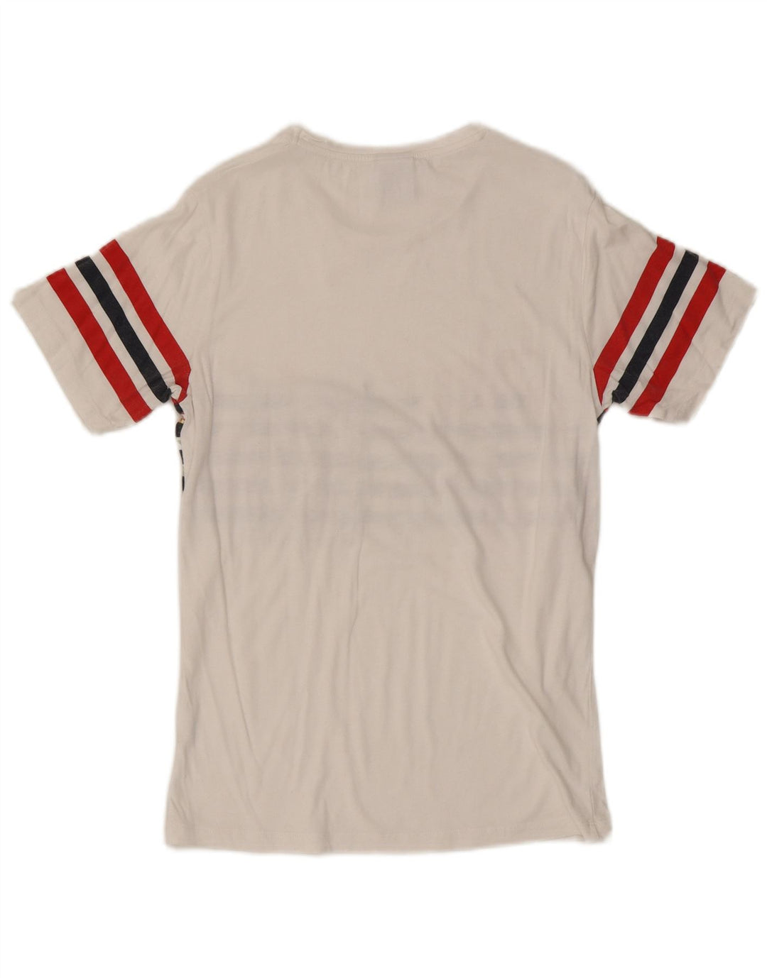 Zara Hombre Camiseta Top Small Blanco Floral Algodón
