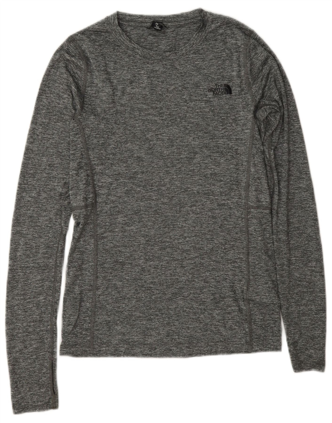 The North Face Camiseta de manga larga para mujer UK 6 XS Poliéster moteado gris