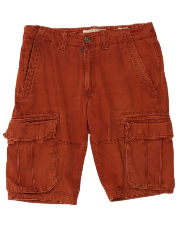 Pantalones cortos cargo para hombre Fat Face W32 Algodón marrón medio