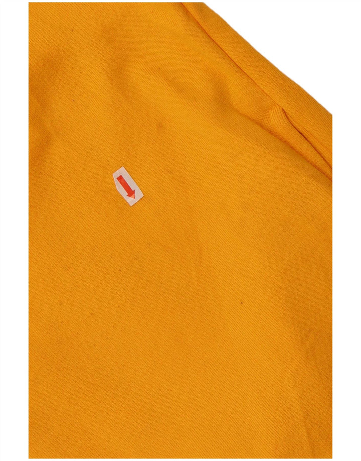 FILA Chaqueta superior de chándal con gráfico para hombre Algodón amarillo grande