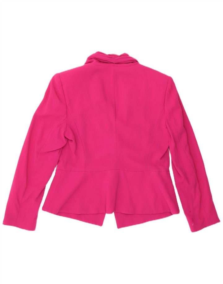 Chaqueta tipo blazer para mujer Elegance UK 44 Lana rosa mediana
