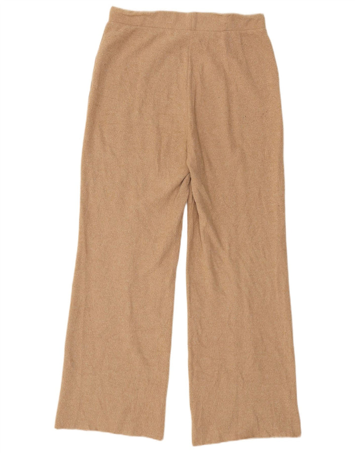 Zara Mujer Pantalón Chándal UK 42 Medio Beige Poliéster