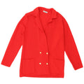 Vintage mujer Cardigan suéter US 6 lana virgen roja mediana