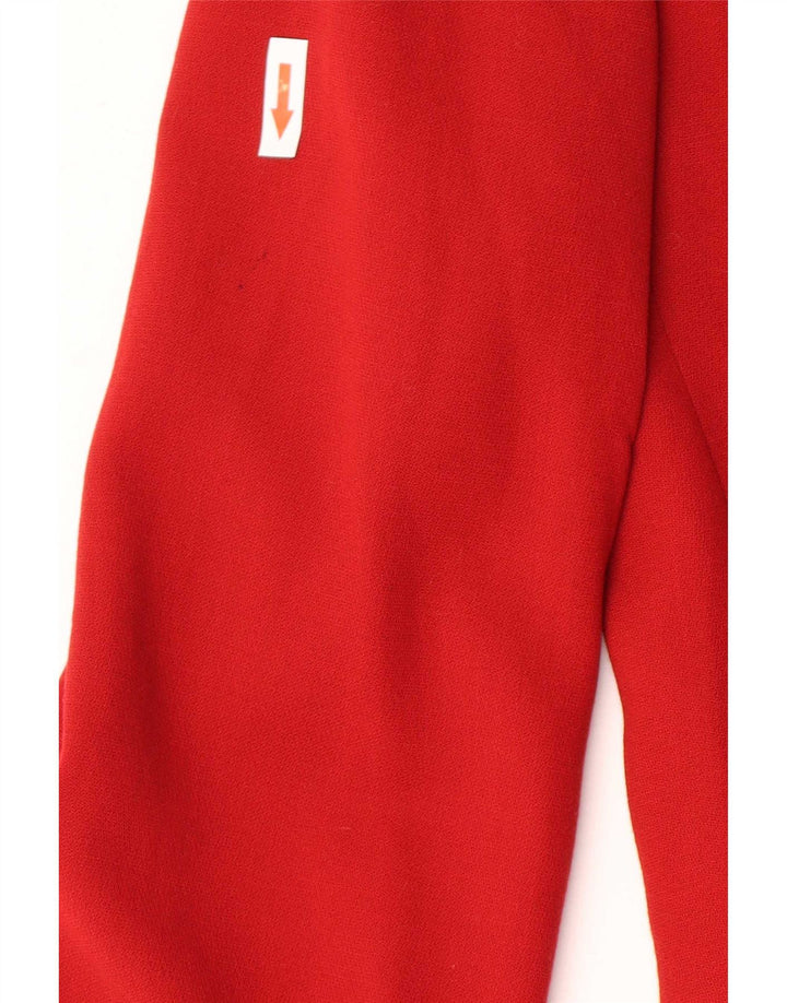 Max Mara Chaqueta Blazer de 3 Botones para Mujer UK 8 Small Red Wool