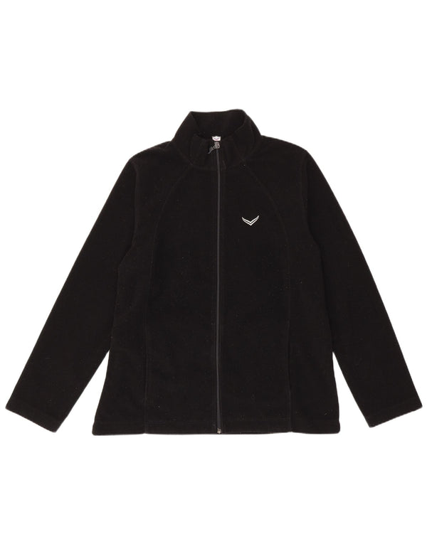 Trigema Chaqueta polar para mujer UK 46 Grande Poliéster negro