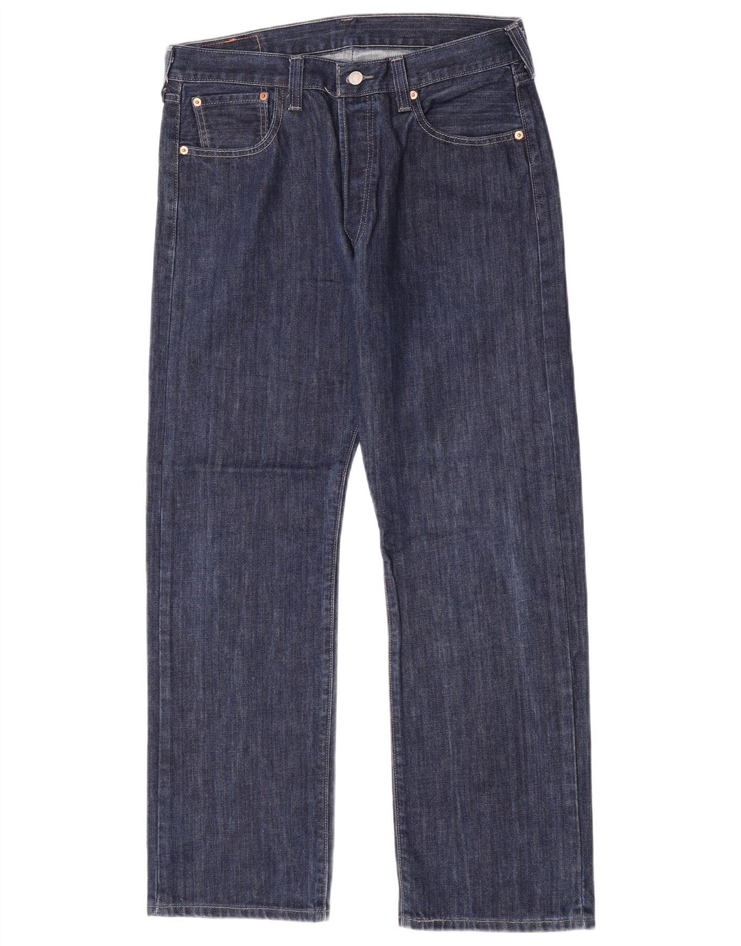 Levi's Vaqueros rectos 501 para hombre W36 L30 Algodón azul marino