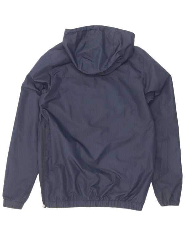 Ellesse Chaqueta anorak con capucha gráfica para hombre UK 34 XS Poliéster azul marino