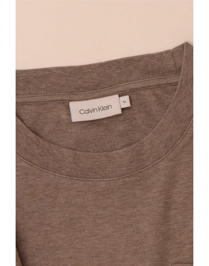 Camiseta Calvin Klein Hombre Top Marrón Medio