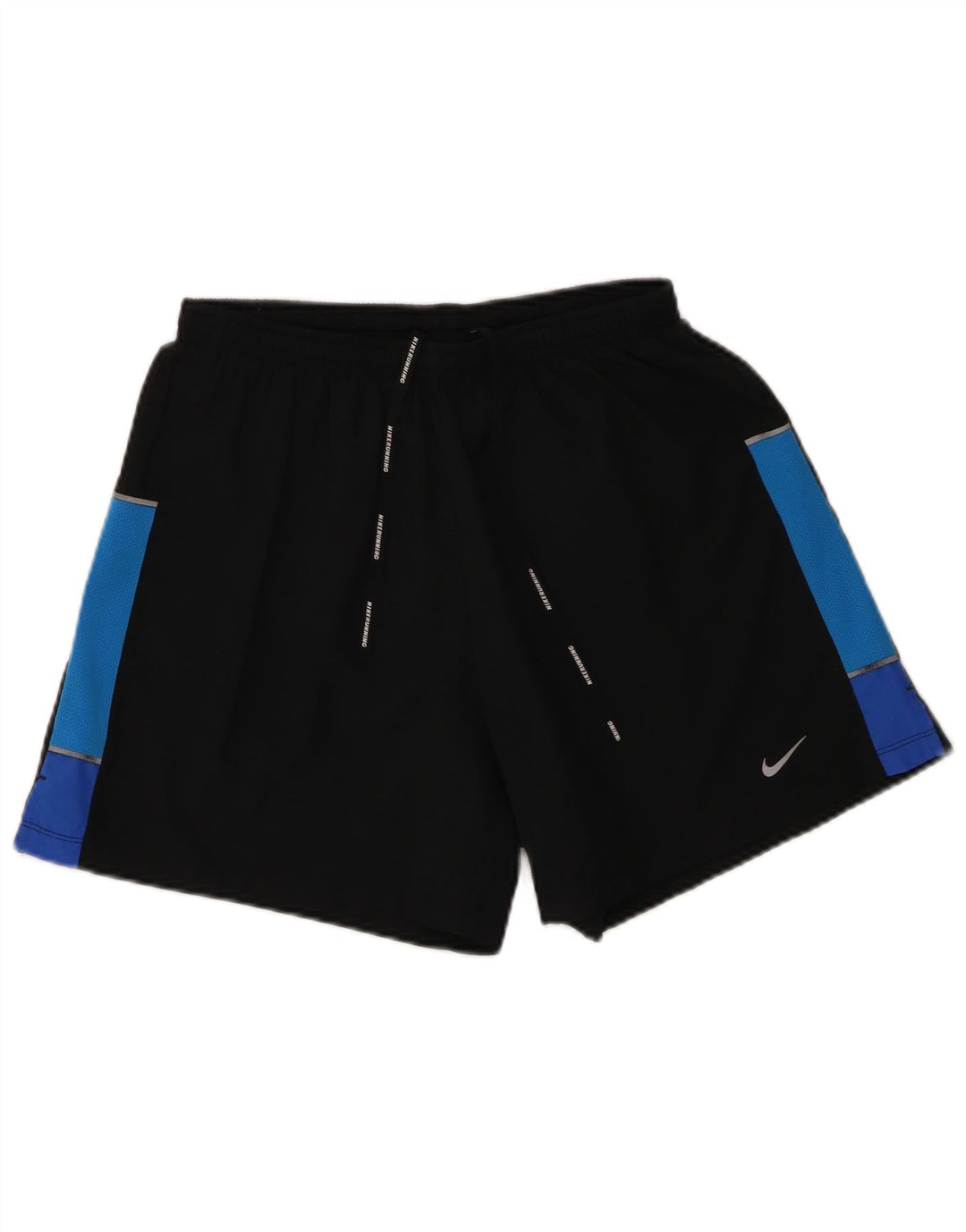 Pantalones cortos deportivos Nike Dri Fit para hombre Poliéster color block negro mediano