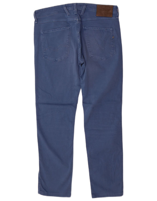Replay Vaqueros Anbass Slim para Hombre W34 L29 Algodón Azul