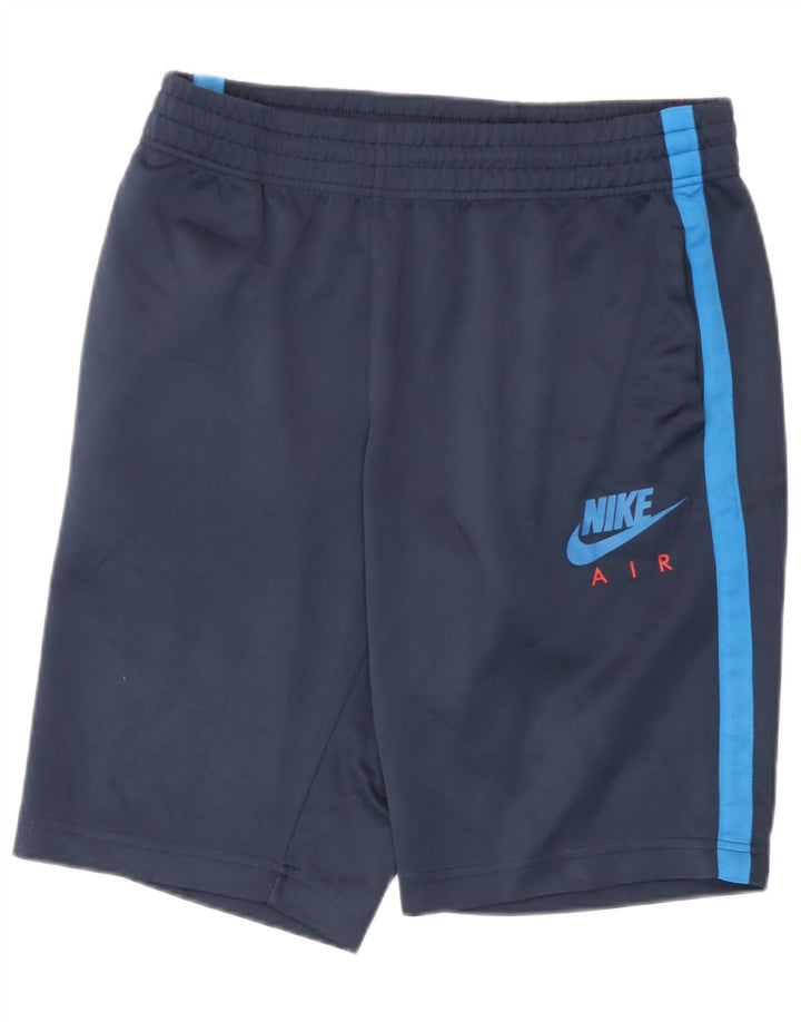Pantalón corto deportivo Nike para hombre Poliéster color block azul marino mediano