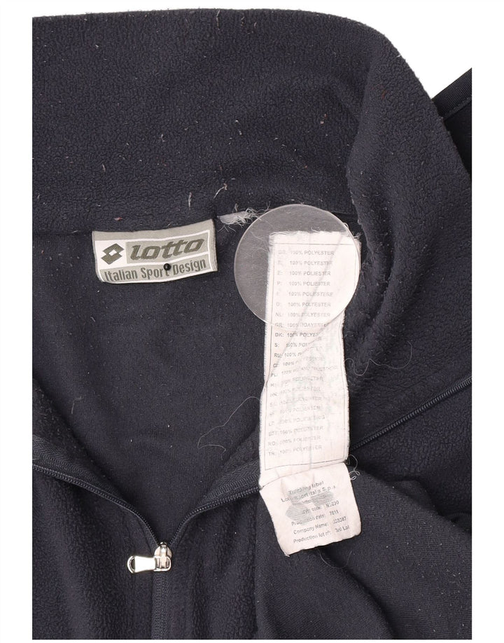 Lotto Hombre Jersey De Polar Con Cremallera Y Cuello Medio Poliéster Azul Marino