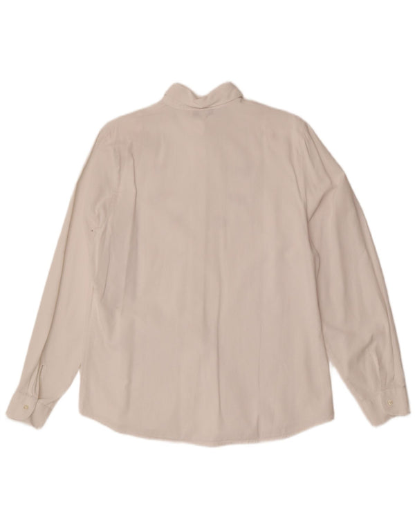 Naracamicee Blusa gráfica para mujer UK 40 Mediana Blanca Étnica