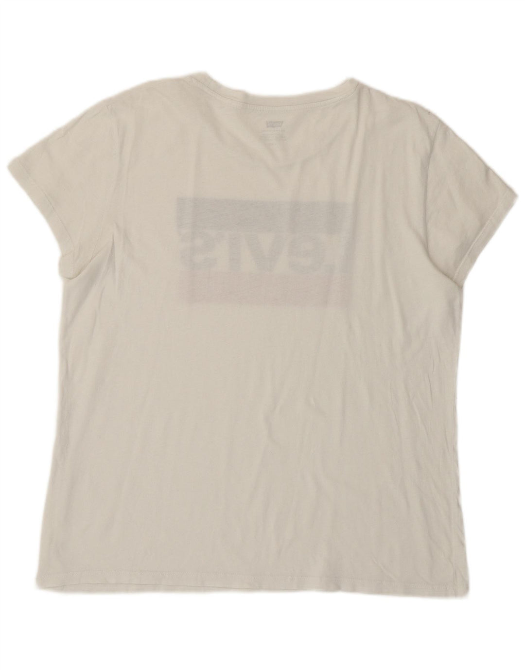 LEVI'S Camiseta gráfica para mujer Top UK 46 Large White