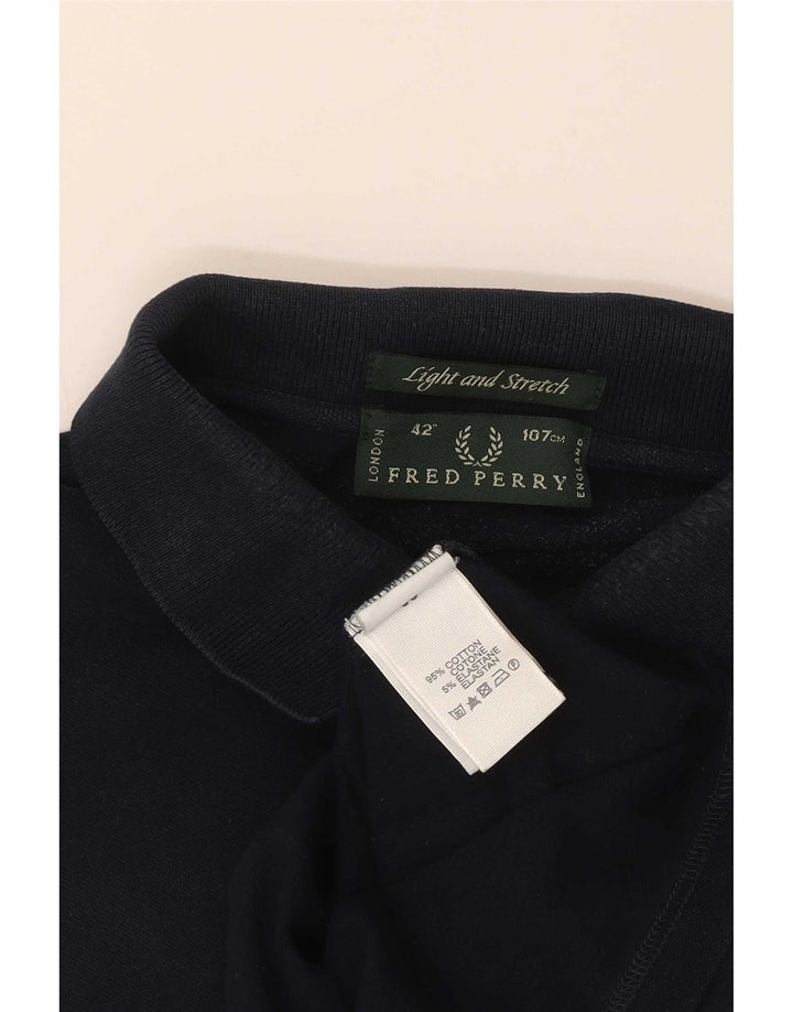 Fred Perry Polo para hombre Talla 42 Mediano Azul marino Algodón