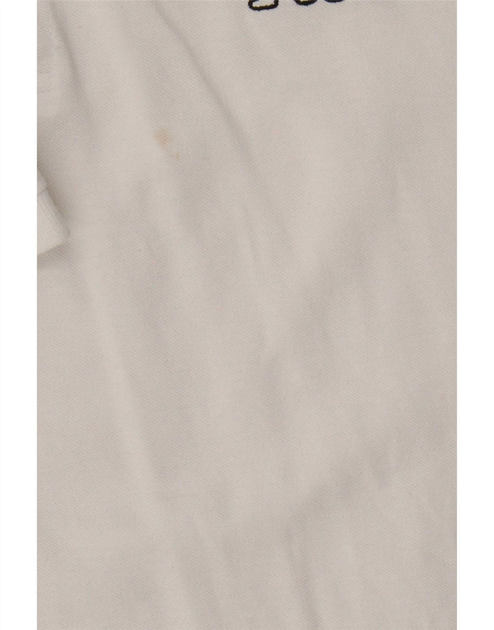Kappa Polo Hombre Grande Blanco Algodón