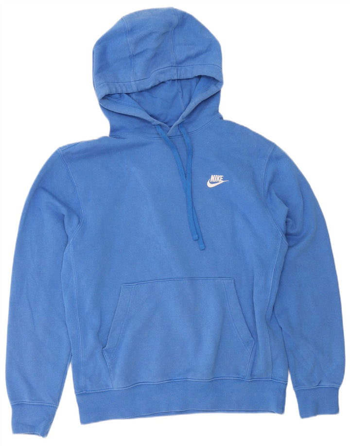 Nike Jersey con capucha para hombre, color azul medio, algodón