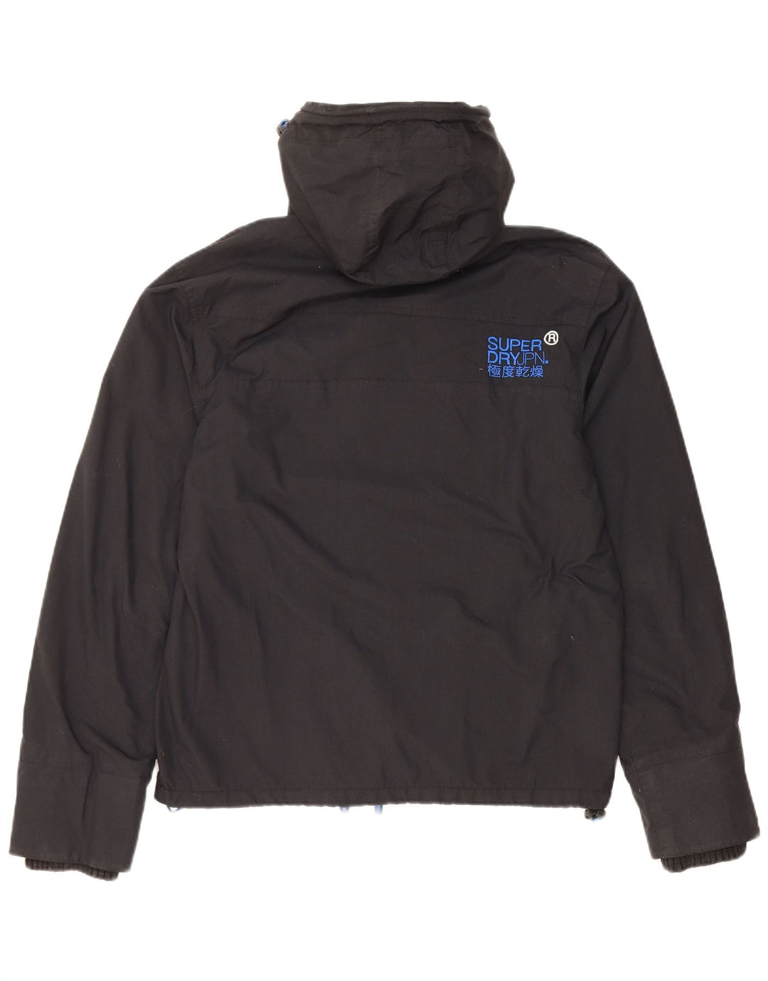 SUPERDRY Chaqueta cortavientos con capucha para hombre Windcheater UK 38 Medium Black