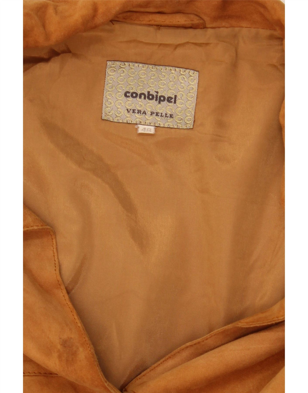 Conbipel Chaqueta de ante extragrande para mujer IT 48 XL Cuero marrón