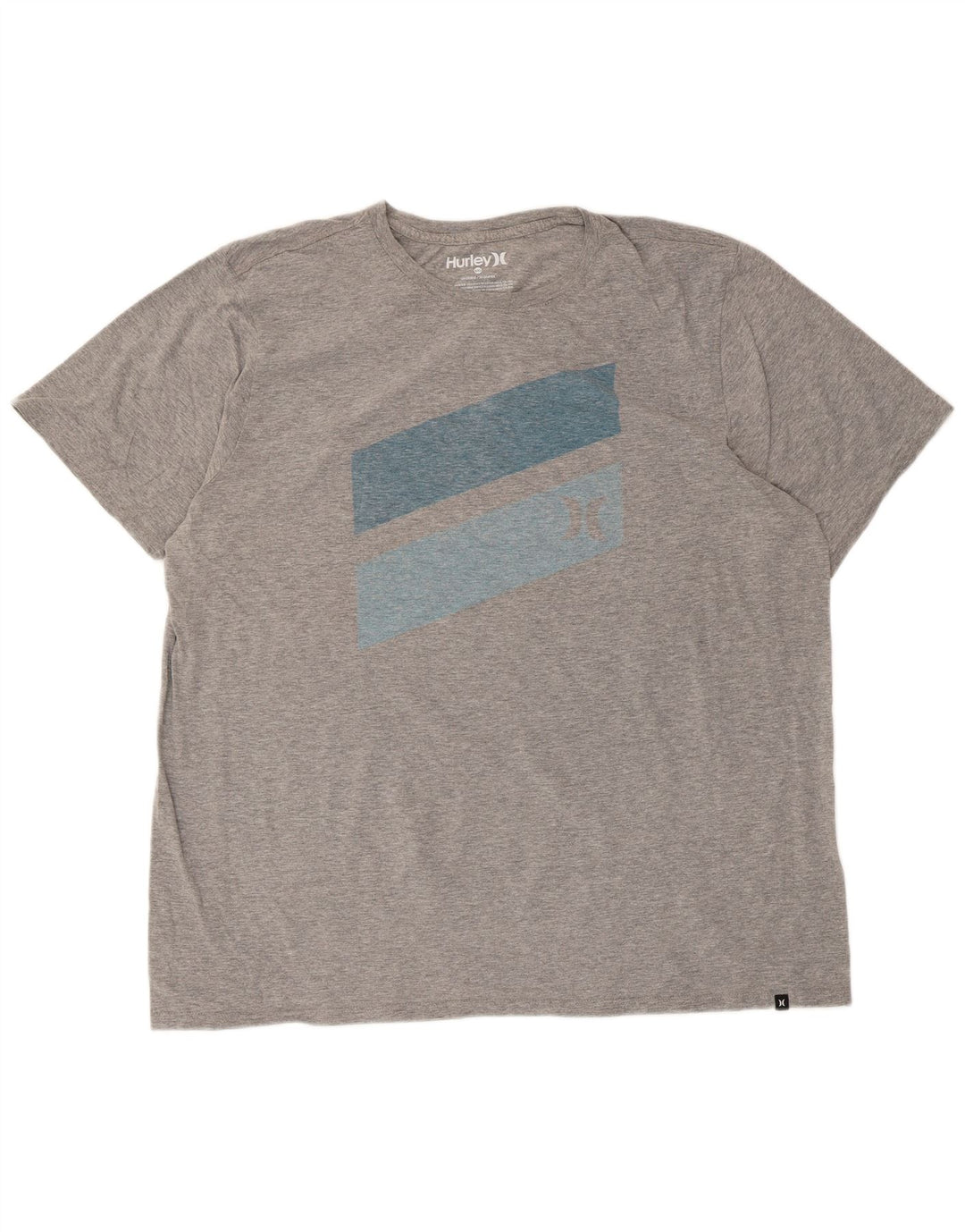 Hurley Camiseta gráfica para hombre Top 2XL Algodón gris