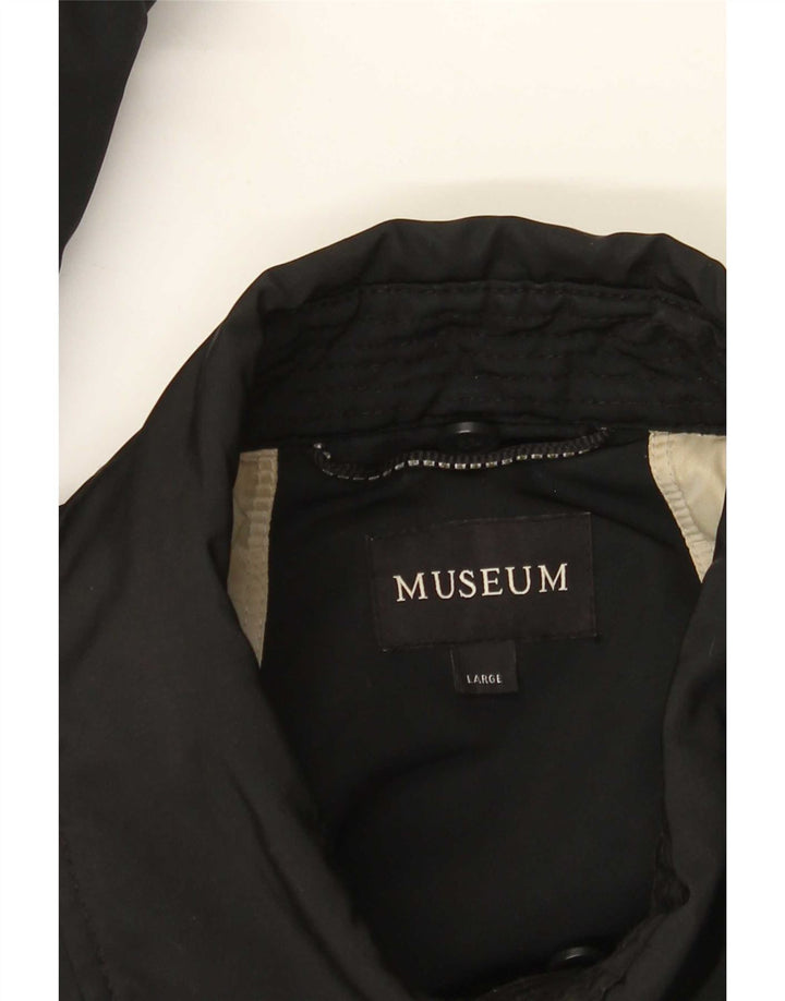 Museum Chaqueta utilitaria para mujer UK 44 Grande Poliéster negro
