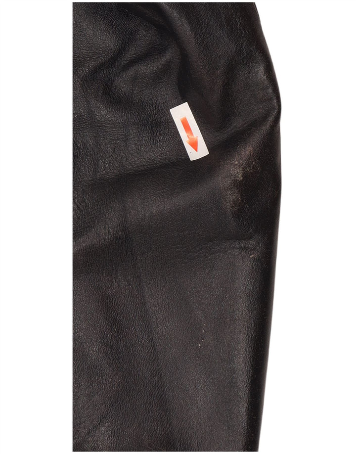 Vintage hombres chaqueta de cuero Reino Unido 40 grande negro