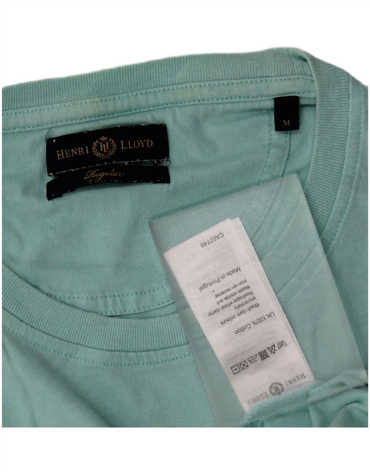 Henri Lloyd Camiseta gráfica para hombre Top Algodón turquesa medio