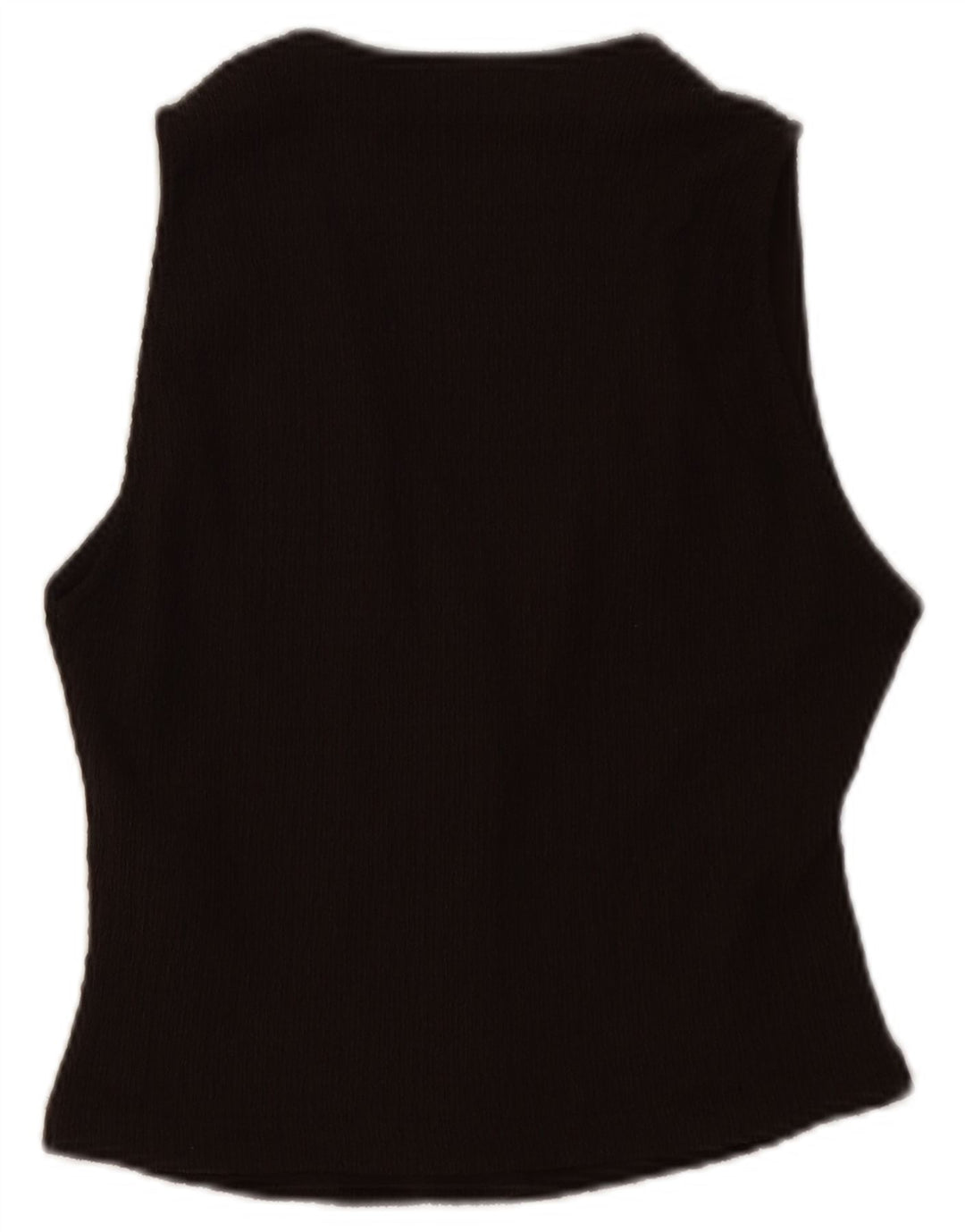 Chaleco ZARA Mujer UK 8 Small Marrón Poliéster