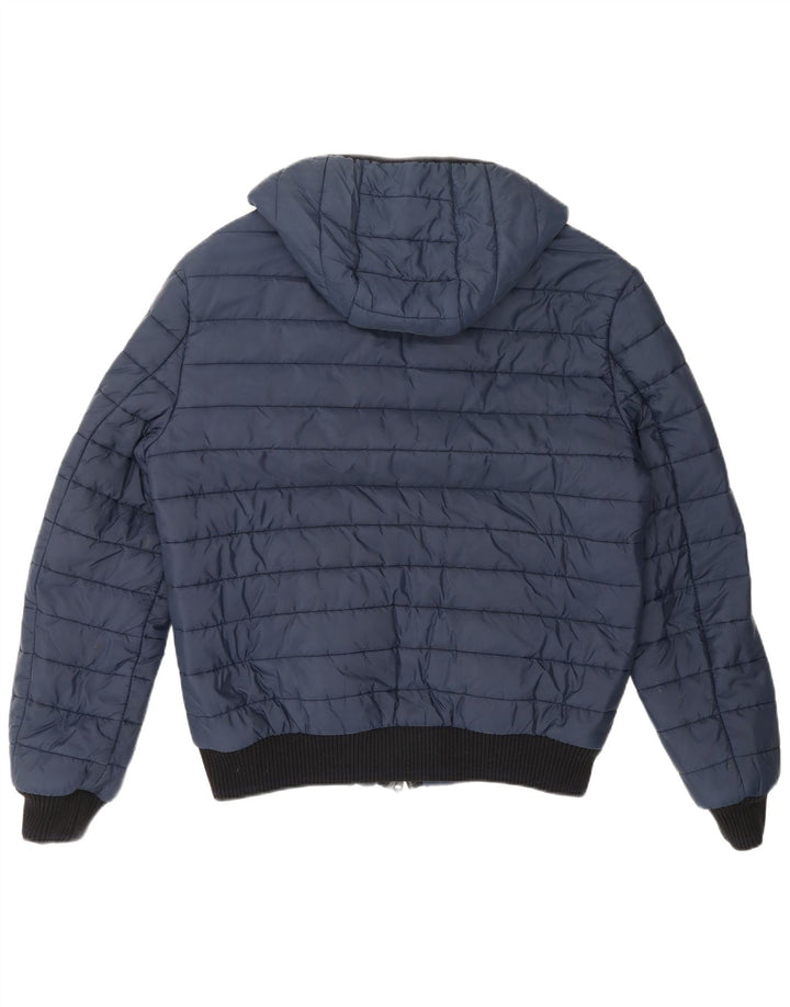 Refrigiwear Chaqueta acolchada con capucha para hombre IT 52 Large Poliéster azul marino