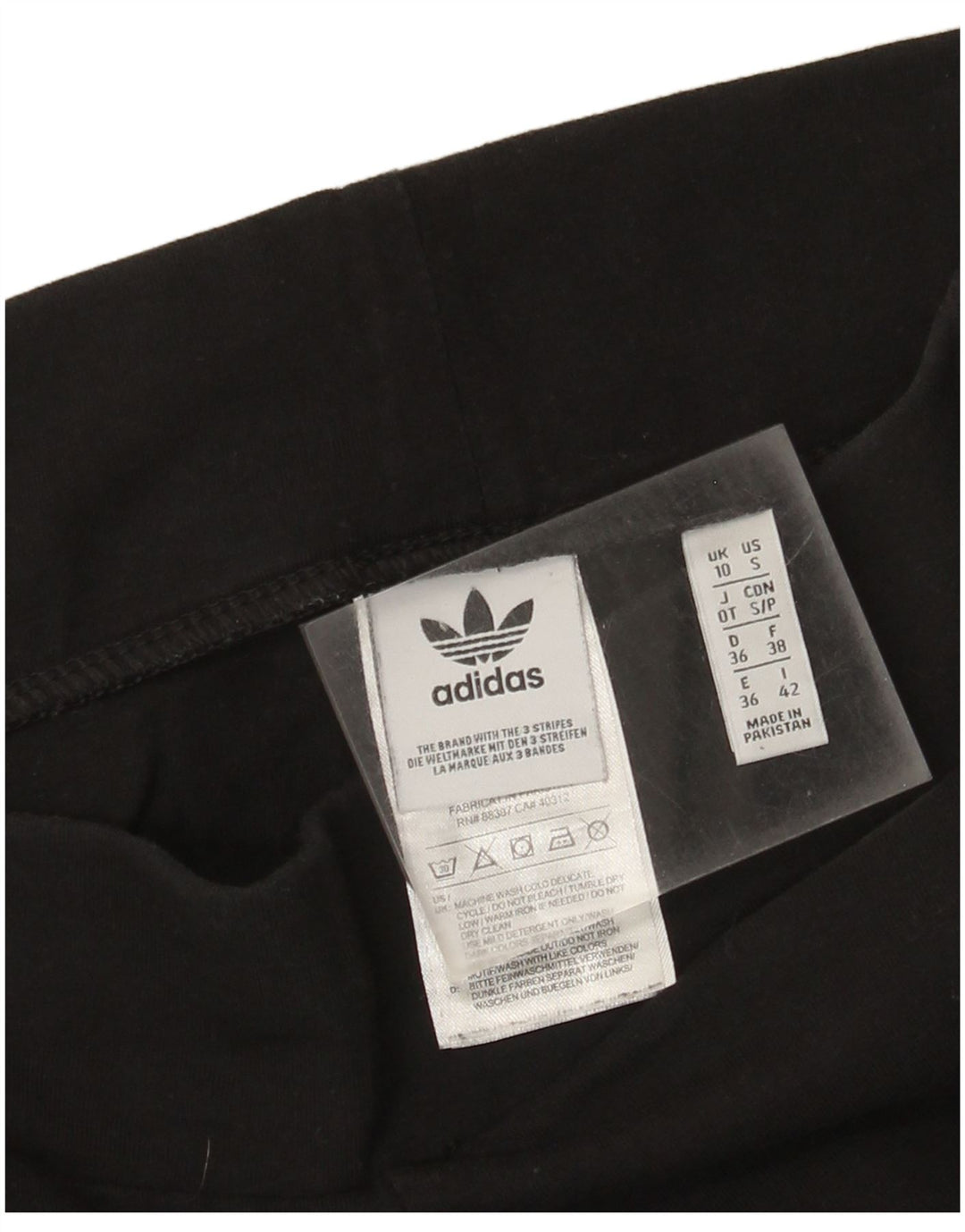 Adidas Leggings para mujer Reino Unido 10 Pequeño Algodón Negro