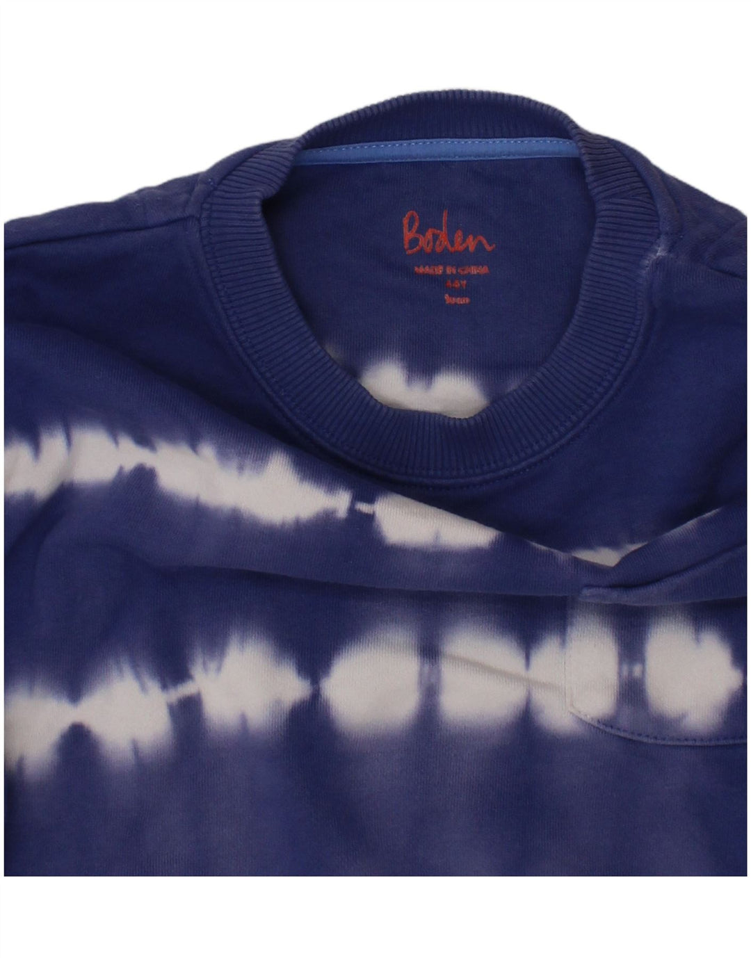 BODEN Sudadera para niña - Jersey - 4-5 años - Azul Tie Dye Algodón
