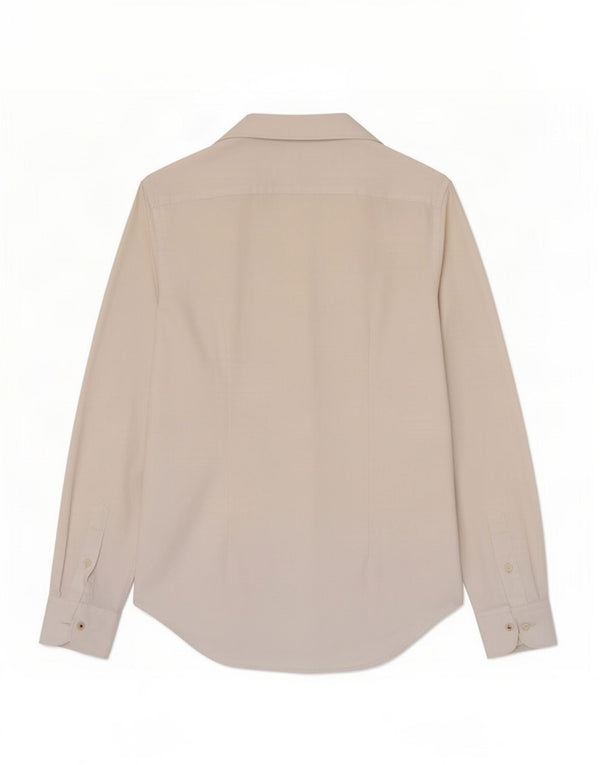Zara Hombre Camisa Slim Fit Pequeña Algodón Blanco