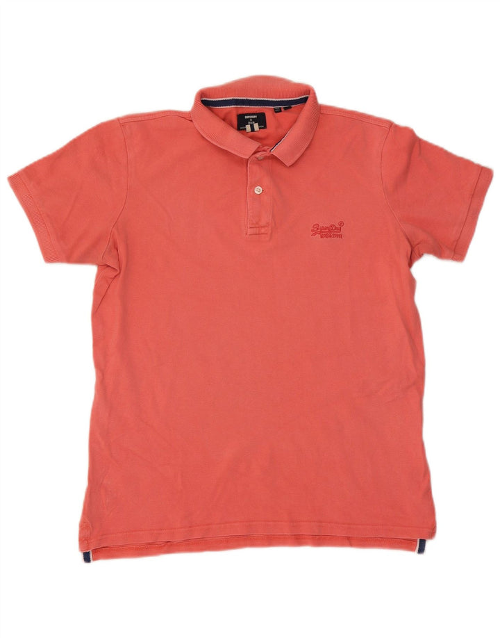 Superdry Polo De Algodón Rosa Medio Para Hombre