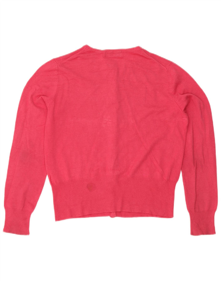 Marks & Spencer Suéter tipo cárdigan corto para mujer UK 44 Viscosa rosa mediana