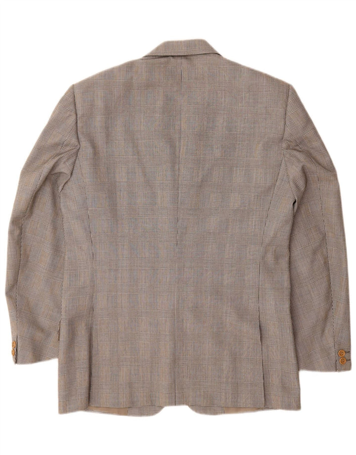 Burberrys Chaqueta tipo blazer de 2 botones para hombre IT 48 Lana a cuadros gris medio