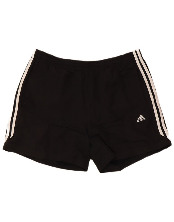 ADIDAS Pantalones cortos deportivos Climalite para hombre Poliéster negro grande