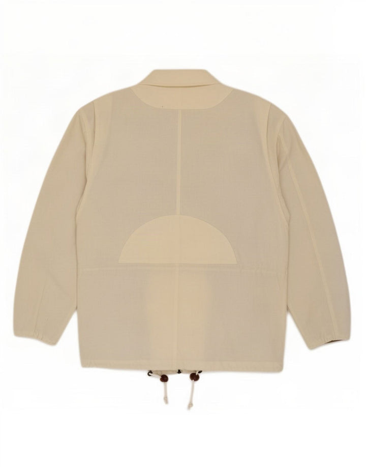 Vintage hombres chaqueta utilitaria IT 50 grande de algodón blanco