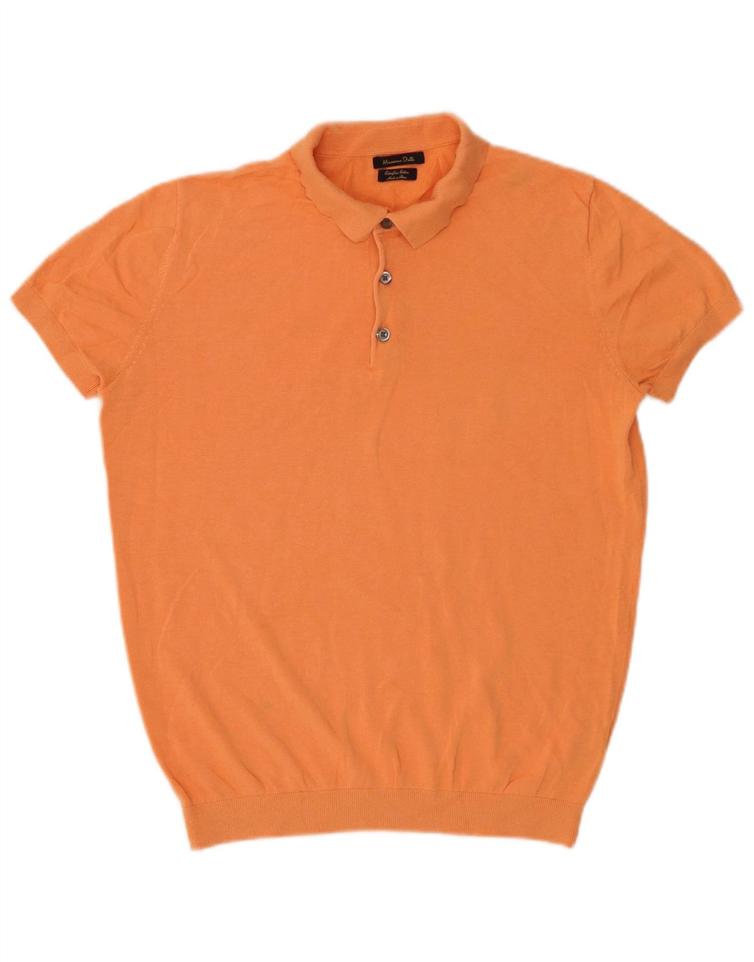 Polo Massimo Dutti Hombre Small Naranja Algodón