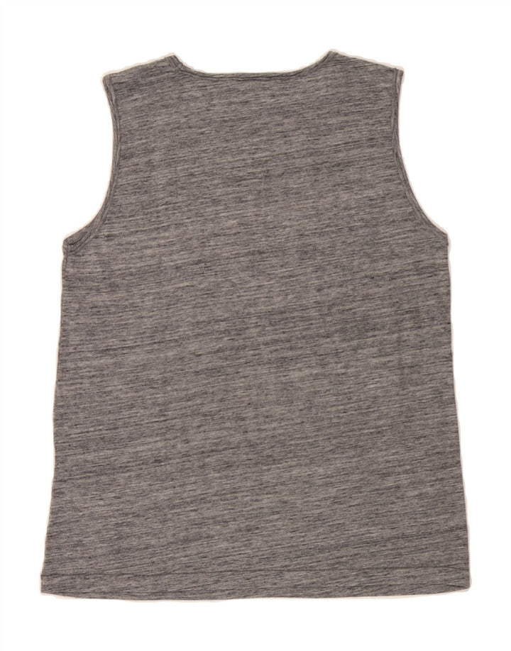 CHAMPION Womens Graphic Vest Top UK 16 Large Grey Cotton Vintage Champion and Second-Hand Champion from Messina Hembry 