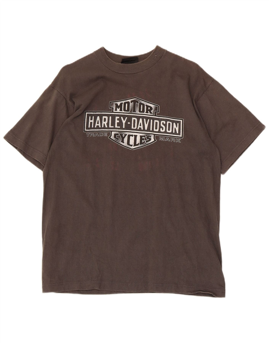 Harley Davidson Camiseta gráfica para hombre Top Algodón gris medio