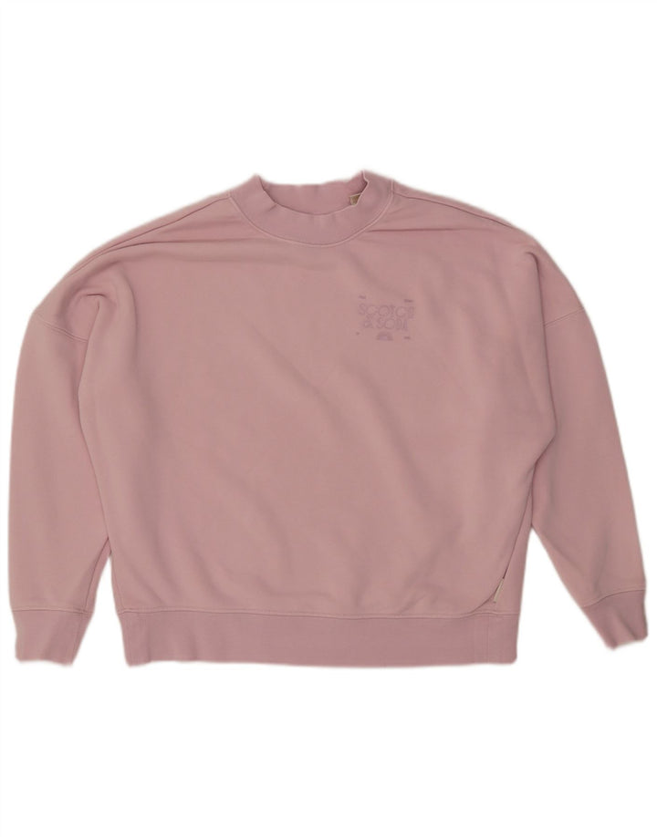 SCOTCH & SODA Sudadera extragrande para mujer, talla 40, talla pequeña, algodón rosa