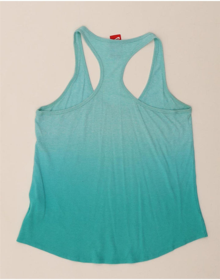 Nike Camiseta sin mangas para mujer UK 44 Grande Turquesa Colorblock Algodón