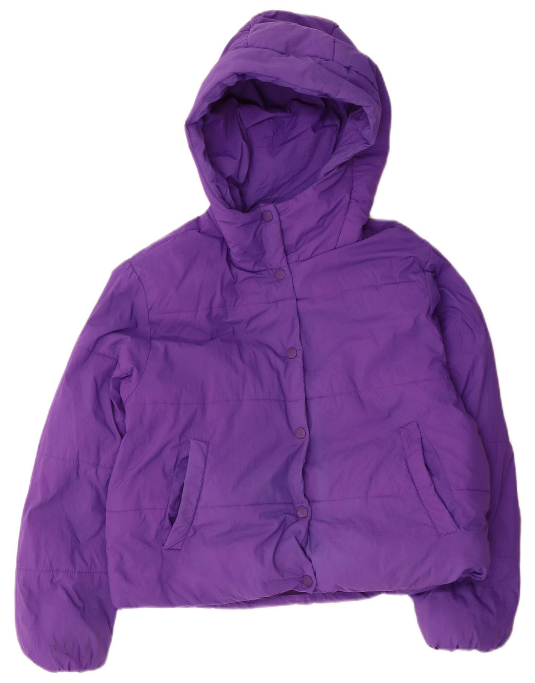 Zara Anorak Niña Con Capucha 13-14 Años Morado Poliéster