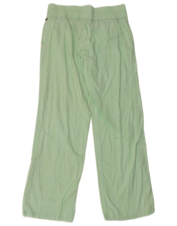 O'Neill Pantalones casuales rectos para mujer US 10 Large W30 L31 Verde Rayas