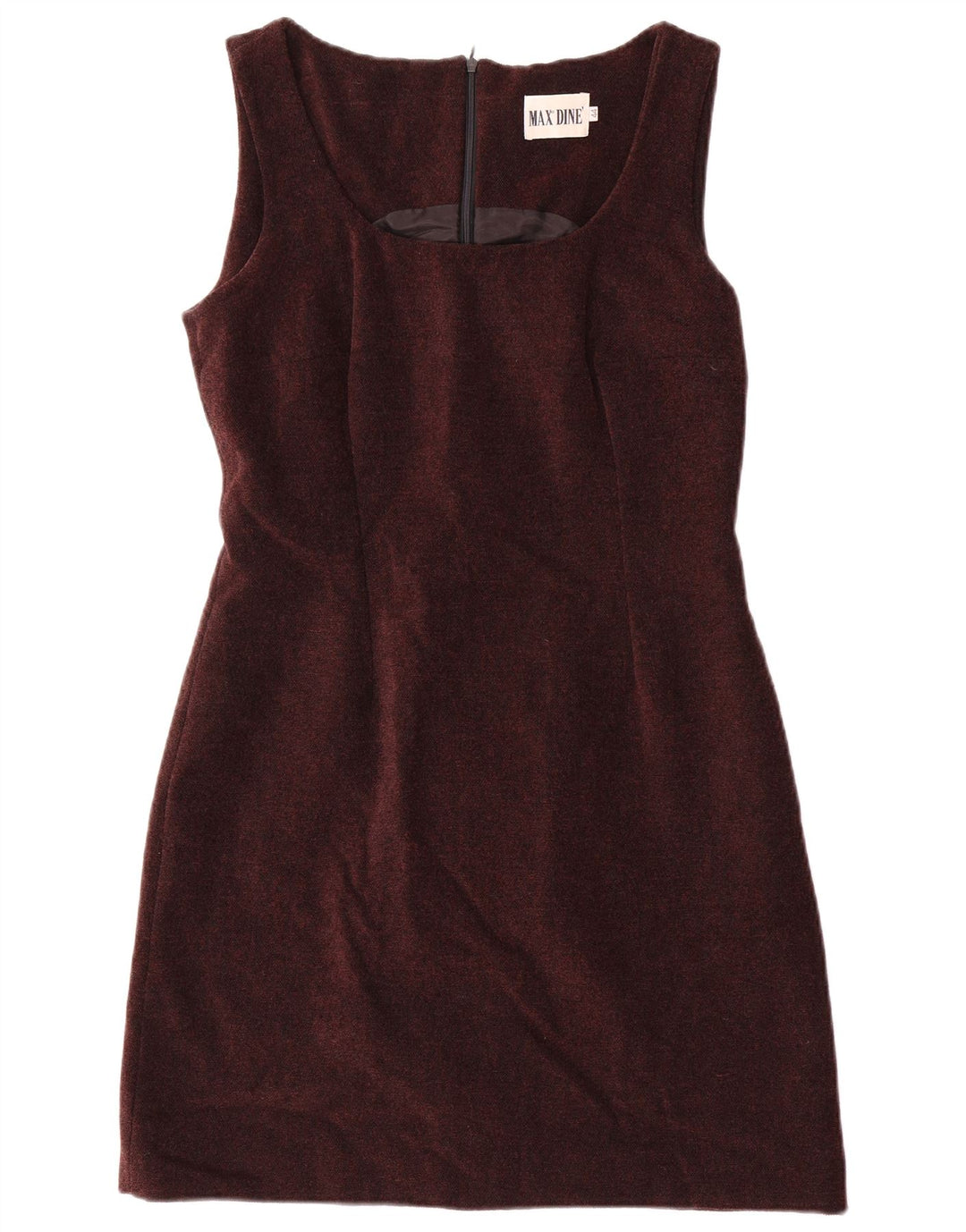 Max Dine Vestido tubo sin mangas para mujer IT 44 Acrílico marrón medio