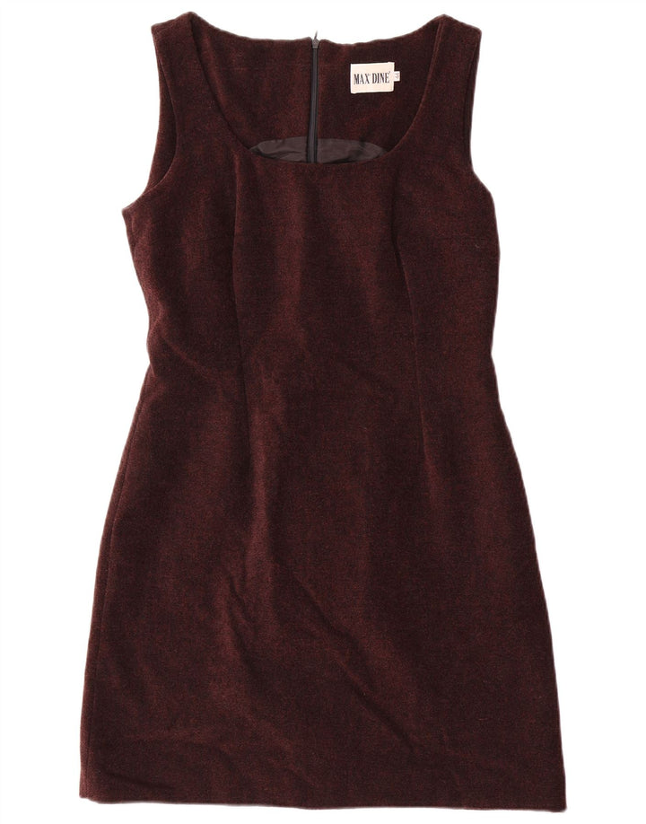 Max Dine Vestido tubo sin mangas para mujer IT 44 Acrílico marrón medio