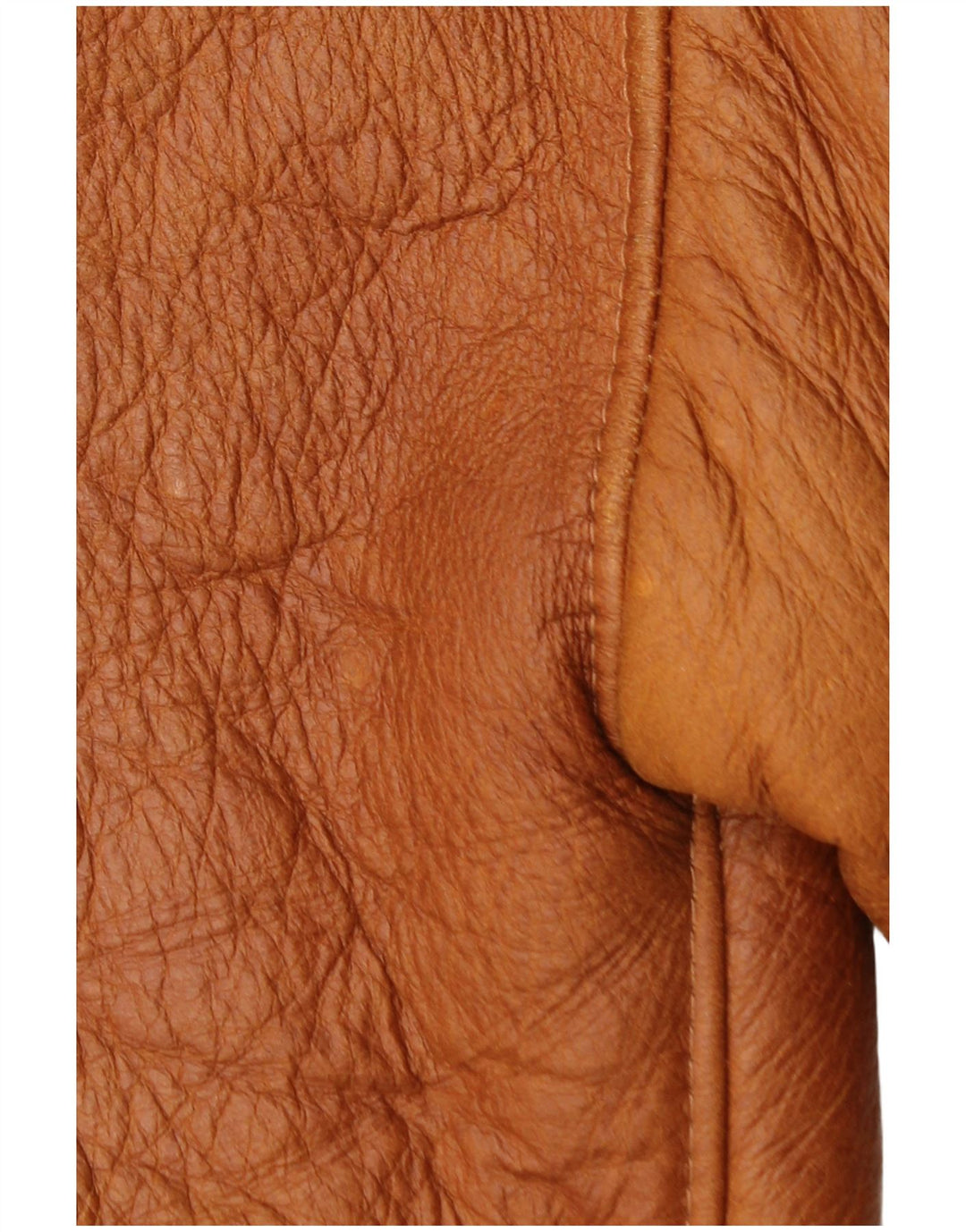 Anfor Chaqueta De Piel De Oveja Mujer IT 44 Piel De Oveja Marrón Medio